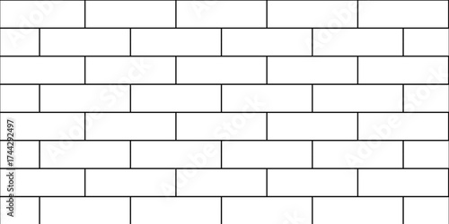 Pavement seamless mosaic stone concrete wall surface tiles. subway vector block rock white brick wall texture background.	