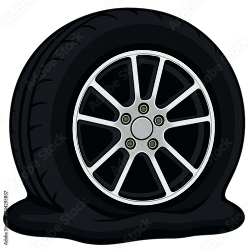 car wheel flat