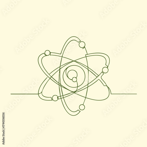 Minimalist Atomic Structure with Interconnected Electron Orbits on Light