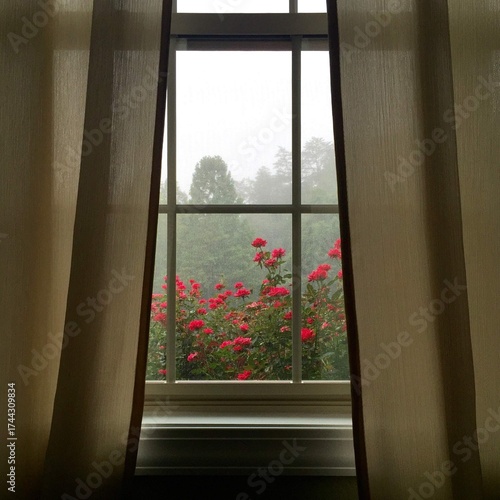 window in the morning