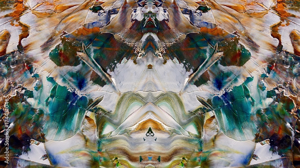 Obraz premium Abstract art background . Hand painting artwork on canvas .