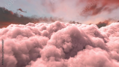 4K Seamless Loop Flythrough of Dense Clouds