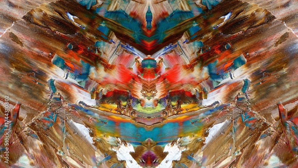 Fototapeta premium Abstract art background . Hand painting artwork on canvas .