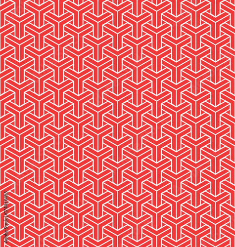 Full seamless abstract geometric skin pattern vector for decor and textile.