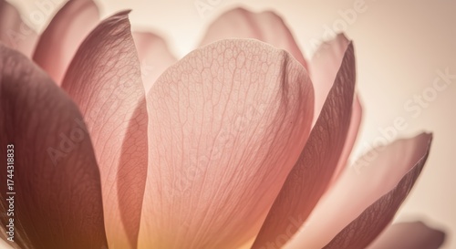 Abstract Calming Pink Flower Petals Background