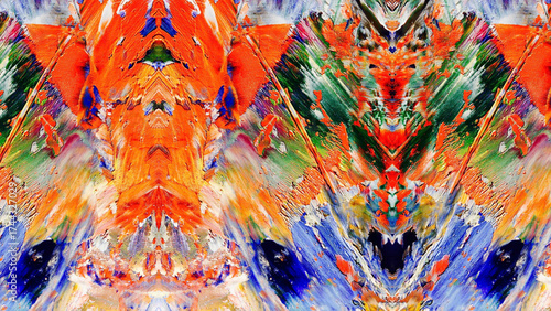 Abstract art background . Hand painting artwork on canvas .
