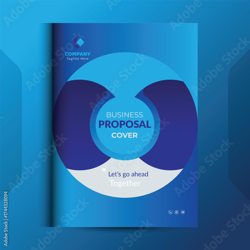 Wallpaper Mural Proposal cover Design Template concepts are adept for corporate Business	 Torontodigital.ca