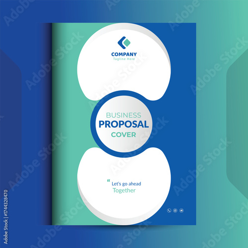 Wallpaper Mural Proposal cover Design Template concepts are adept for corporate Business	 Torontodigital.ca