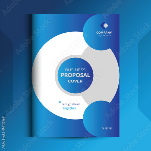 Wallpaper Mural Proposal cover Design Template concepts are adept for corporate Business	 Torontodigital.ca