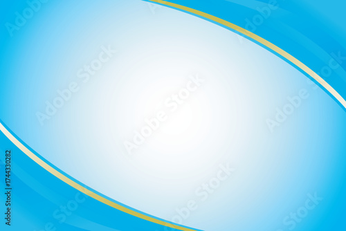 Abstract blue gradient background with white space or vector backdrop wallpaper for desktop screen and colorful wave shape