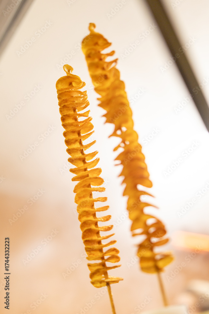 Fototapeta premium Spiralkartoffeln