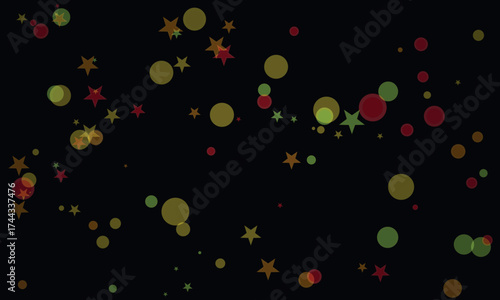 Brown dot isolated on black background simple minimalist design element
