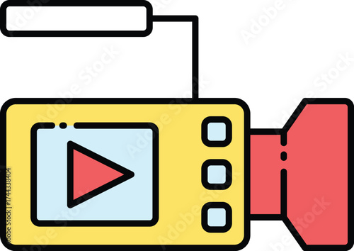 Cameraman Vector Icons – Photography, Video Production, and Media Equipment Set
