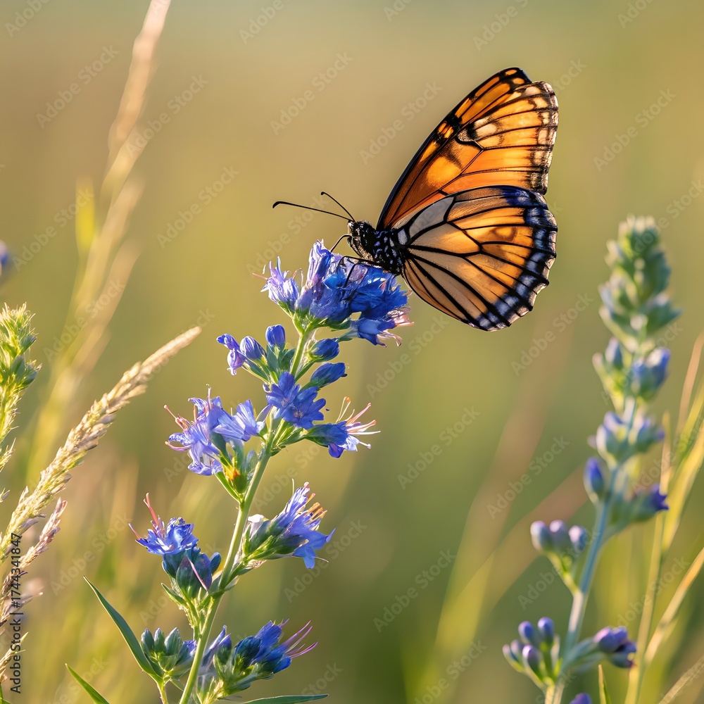 Obraz premium butterfly on flower