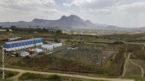 aerial view  of Power station in blantyre malawi