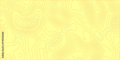 Abstract seamless pattern with geometric line shape and gold light wave textile texture. stylish, ornament, paper, yellow, color, swirl. Topographic map of wild west abstract vector background.