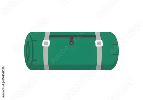 Minimal icon of a sleeping bag roll — no background, no shadow PNG