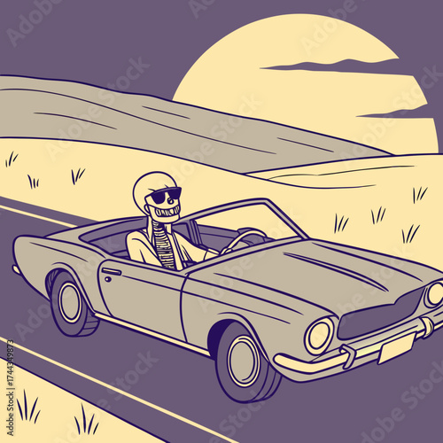 girl on a car halloween