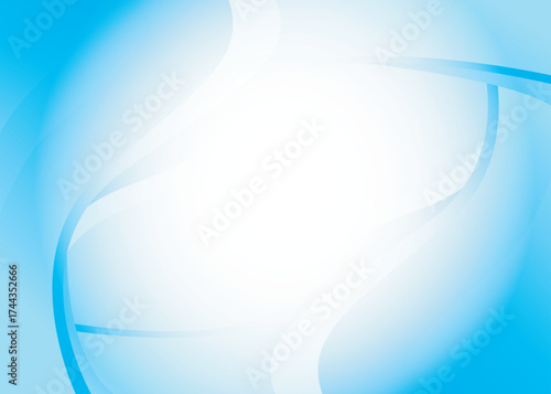 Abstract blue gradient background with white space or vector backdrop wallpaper for desktop screen and colorful wave shape