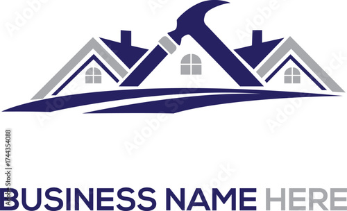 Real Estate Building Logo Design, Modern Architecture Logo Concept, and Construction Company Logo Design