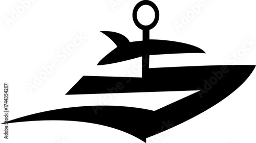 Luxury Yacht Logo Design Elegant Yacht Brand Logo Premium Yacht Club Logo Modern Luxury Boat Logo Ocean Yacht Line Emblem Exclusive Yacht Brand Identity Minimal Luxury Yacht Symbol Royal Marine vector