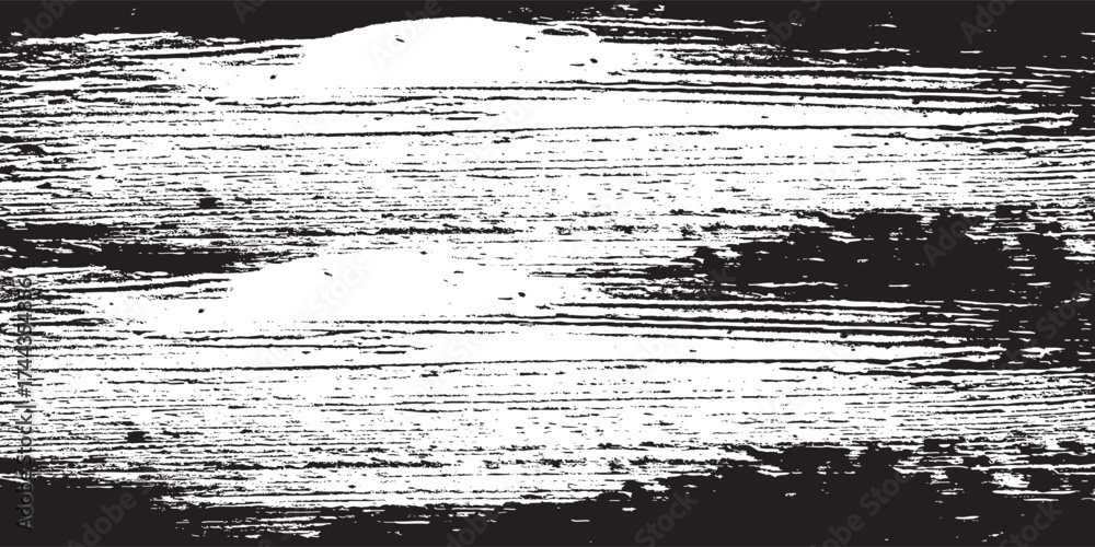 Fototapeta premium Black and white grunge. Distress overlay texture. Abstract surface dust and rough dirty wall background concept. Worn, torn, weathered effect. Vector illustration, eps 10