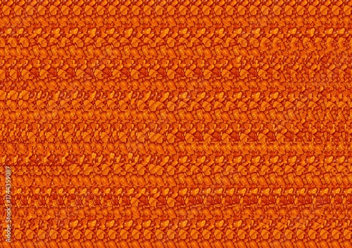 Amber optical illusion stereogram with hidden 3D shape of a maze.