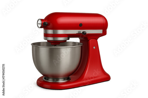 Stand mixer kitchenaid red appliance for baking cooking