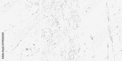 Subtle white grunge texture background with speckled gray and black imperfections and scratches