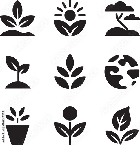 Nature Growth Icons