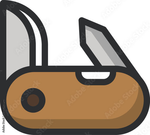 Camping Icon Vector Set – Outdoor Adventure Equipment and Travel Essentials