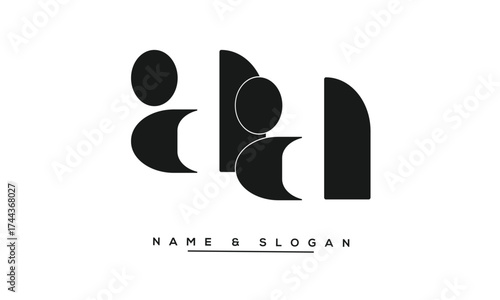 AA Abstract Letters Logo Monogram