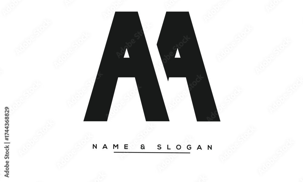 Fototapeta premium AA Abstract Letters Logo Monogram