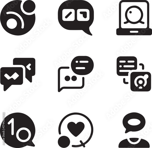 Diverse Technology and Business Concept Icons