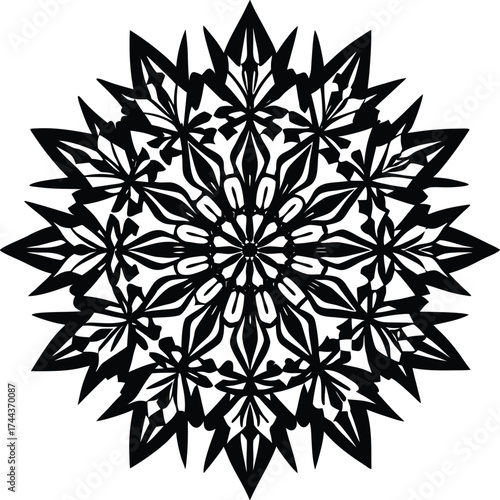 Mysterious silhouette of a human figure against a dark expanse of space isolated on transparent background