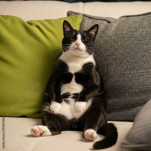 cat on the couch