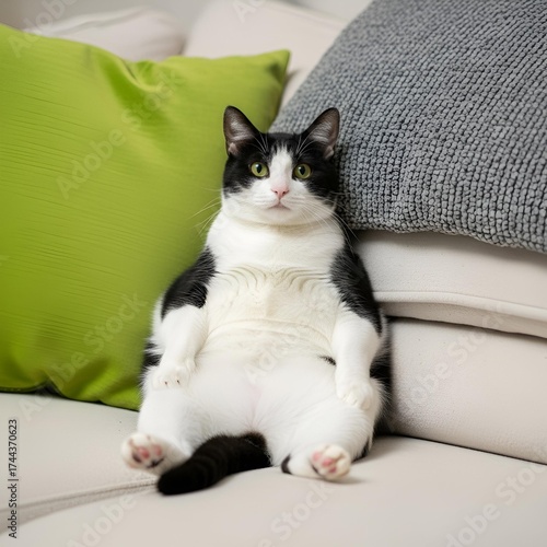 cat on the couch