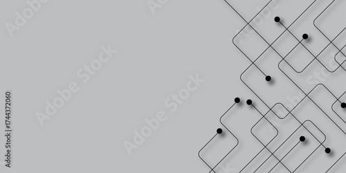 Abstract background with technology circuit board texture. Abstract futuristic black technology background. Technology background. Tech concept for header, web banner, website, presentation.