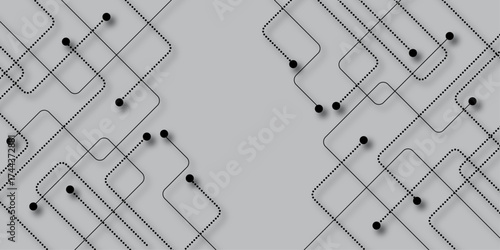 Abstract background with technology circuit board texture. Abstract futuristic black technology background. Technology background. Tech concept for header, web banner, website, presentation.