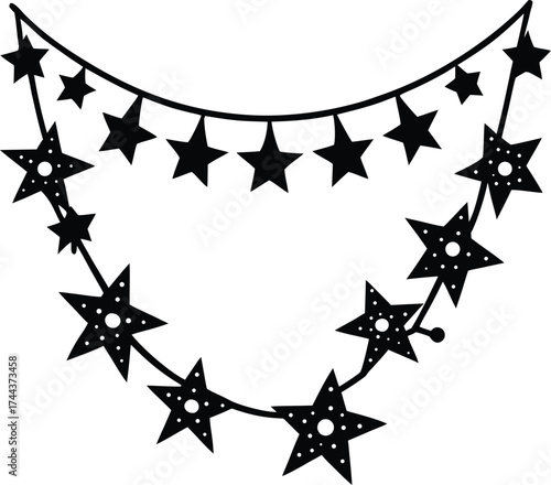 Abstract digital art swirls forming a cosmic nebula isolated on transparent background