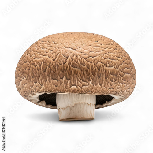Wallpaper Mural A single brown mushroom with a thick stem, isolated on transparent background Torontodigital.ca