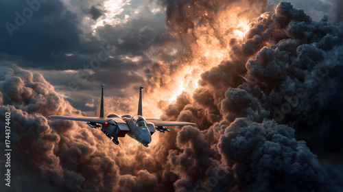 Modern Jet Warfare in Action