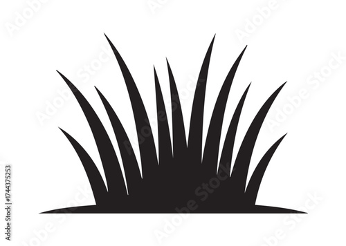 Grass icon, Grass solid vector design