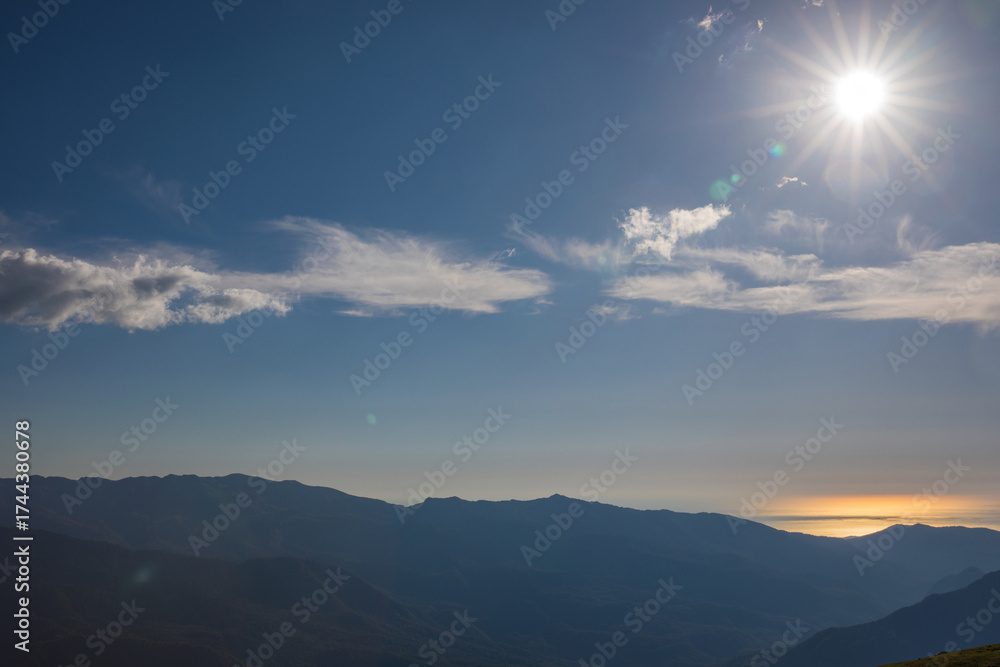 Fototapeta premium Rosa Peak, Sochi, Krasnaya Polyana, mountain landscape