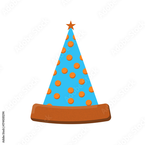 party hat isolated on white background