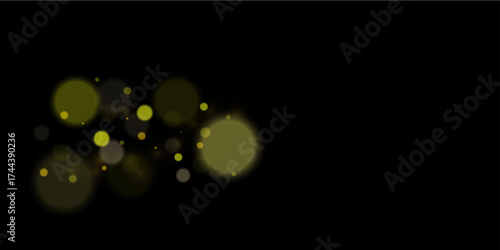 Shiny golden Christmas sparkle with festive glitter and glowing light particles