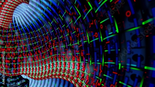 Vibrant Abstract Digital Pattern