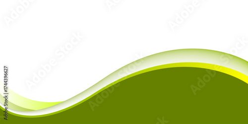 Green and Yellow wave lines beautiful modern abstract background. texture white pattern. vector illustration