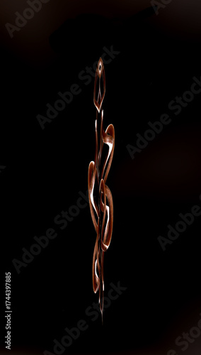 Modern sculpture graphic art
