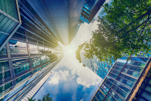 Moderne Gebäude Sicht nach oben 